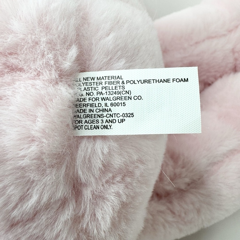 Walgreens Pink Pegasus Unicorn Plush Stuffed Animal 20" Large Gold Wings Horn - Picture 8 of 8